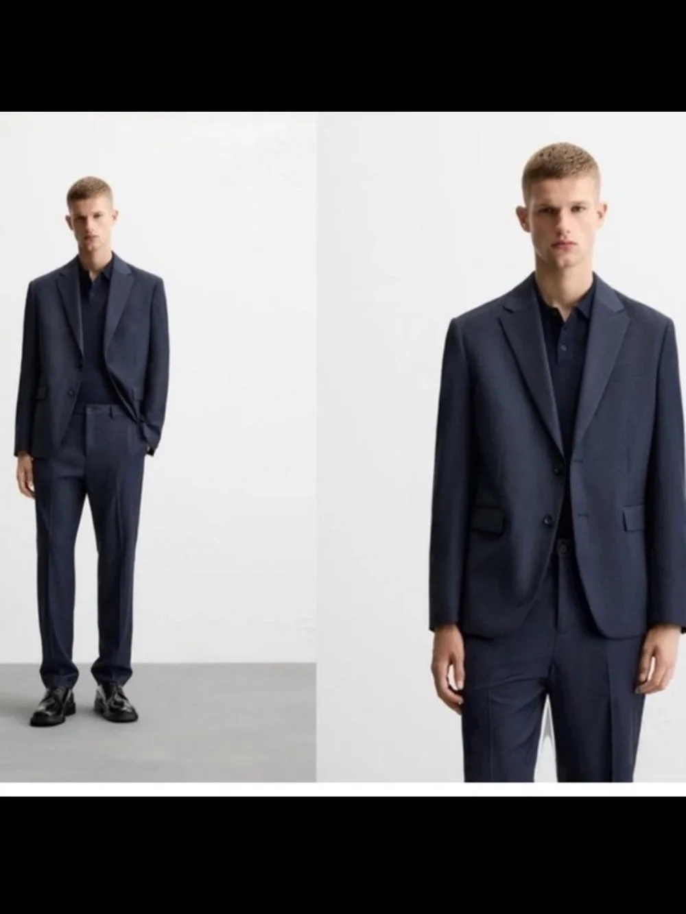 Zara Men’s NWT navy blue stretch suit jacket